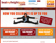 Tablet Screenshot of beatmyfreightquote.com